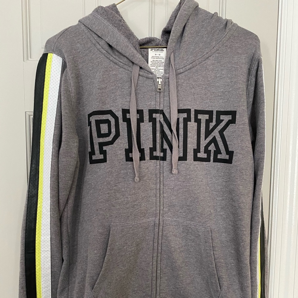 Pink zip up hoodie